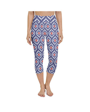 Batik Inspired Yoga Capris Gearbunch