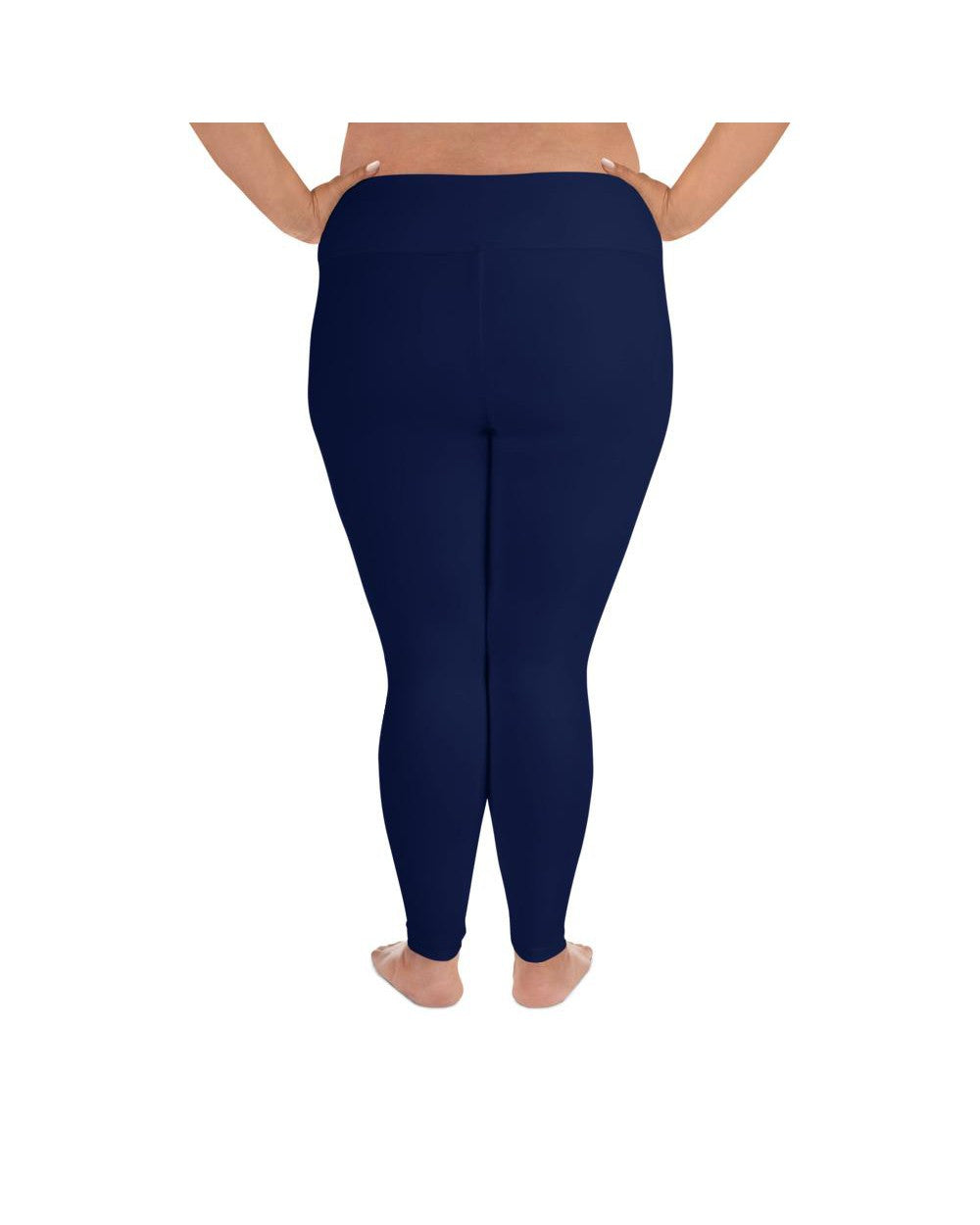 Solid Ocean Blue Plus Size Leggings