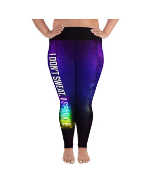 I Don't Sweat, I Sparkle Plus Size Leggings