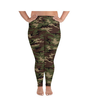 Army Camo Plus Size Leggings