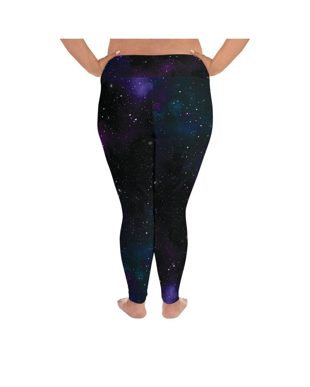 Purple Galaxy Plus Size Leggings