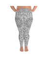 White & Black Mandala Plus Size Leggings