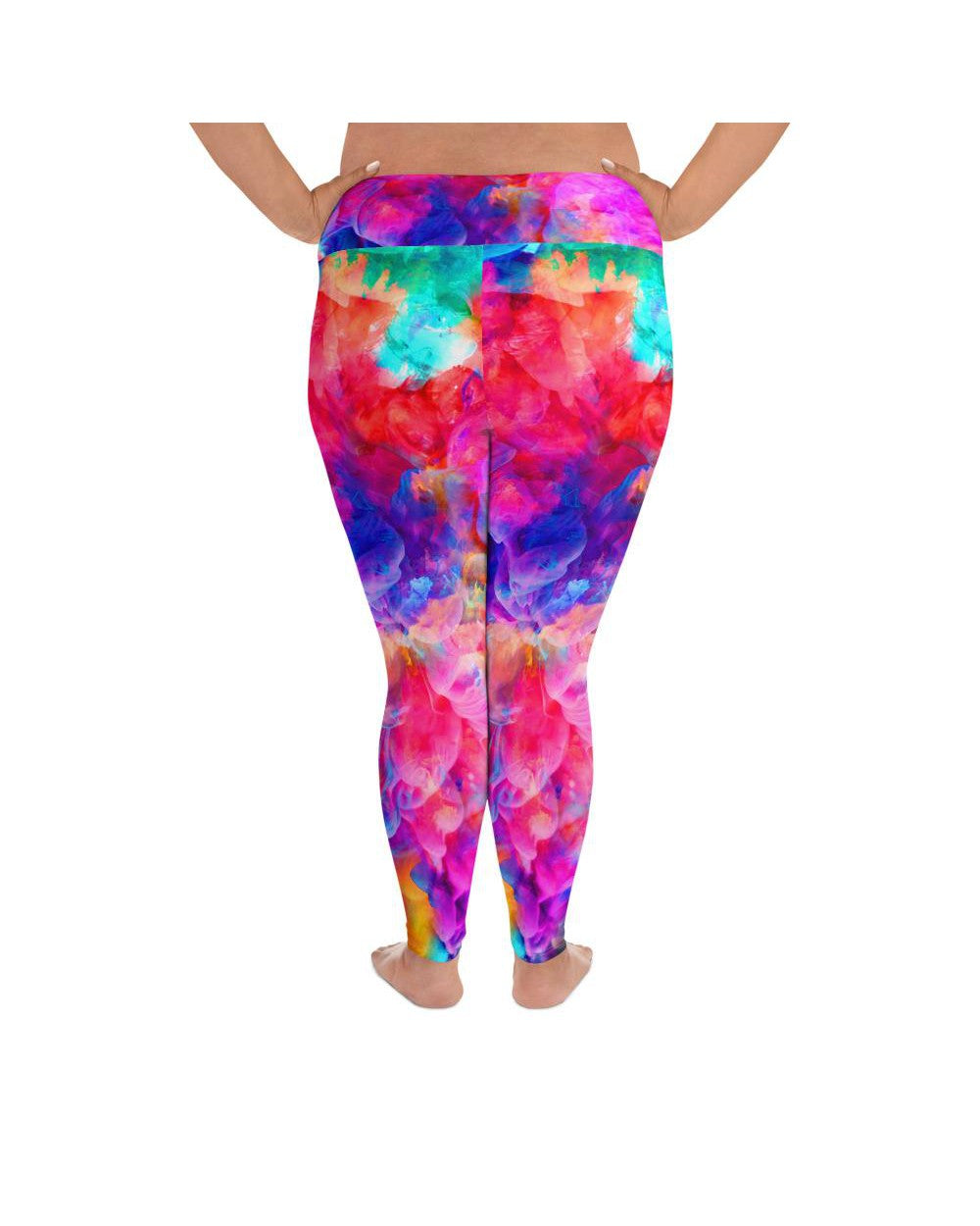 Color Splash Explosion Plus Size Leggings