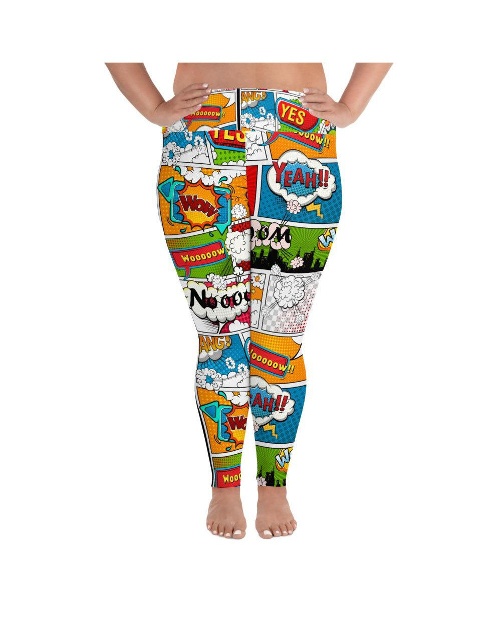 Comic Book Super Hero Plus Size Leggings