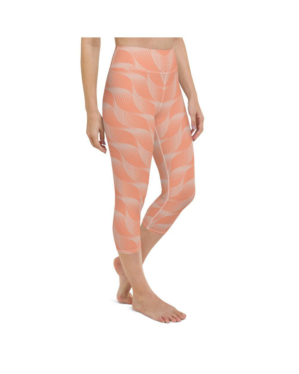 Apricot Wave Yoga Capris Gearbunch