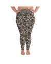 Black Faux Lace Plus Size Leggings