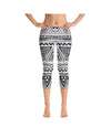 Women's aztec pattern capris front view
