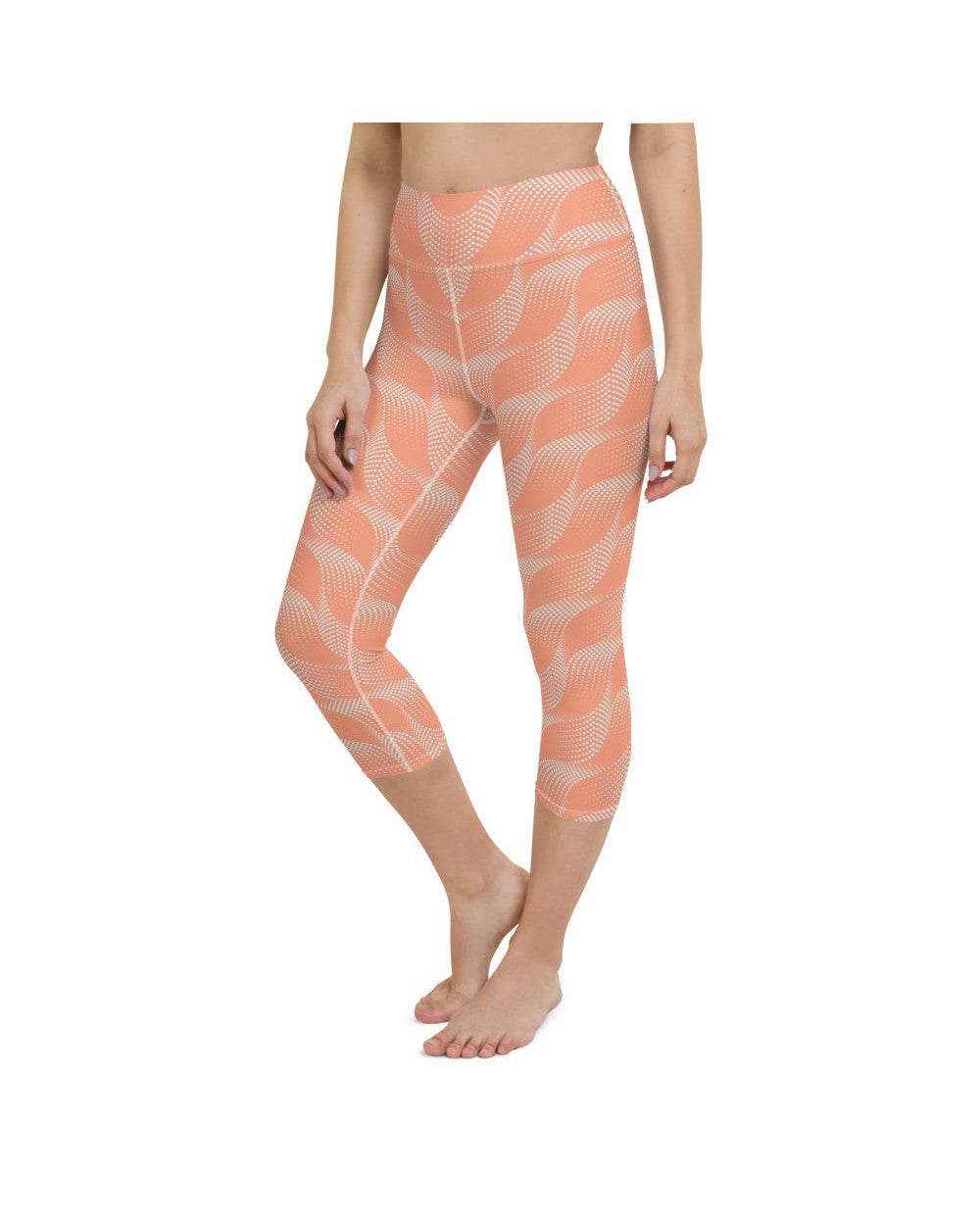 Apricot Wave Yoga Capris Gearbunch