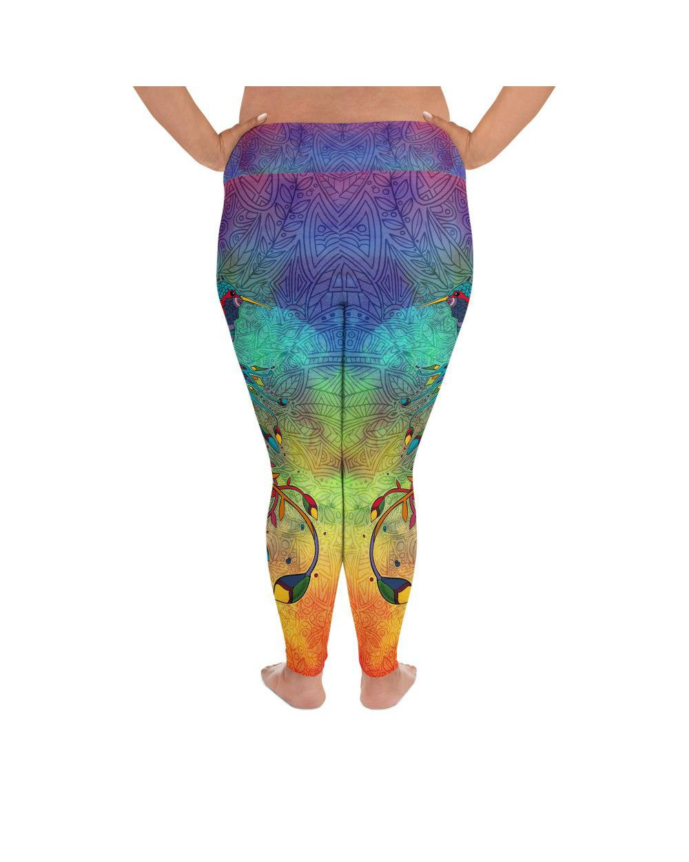 Ornamental Hummingbird Plus Size Leggings