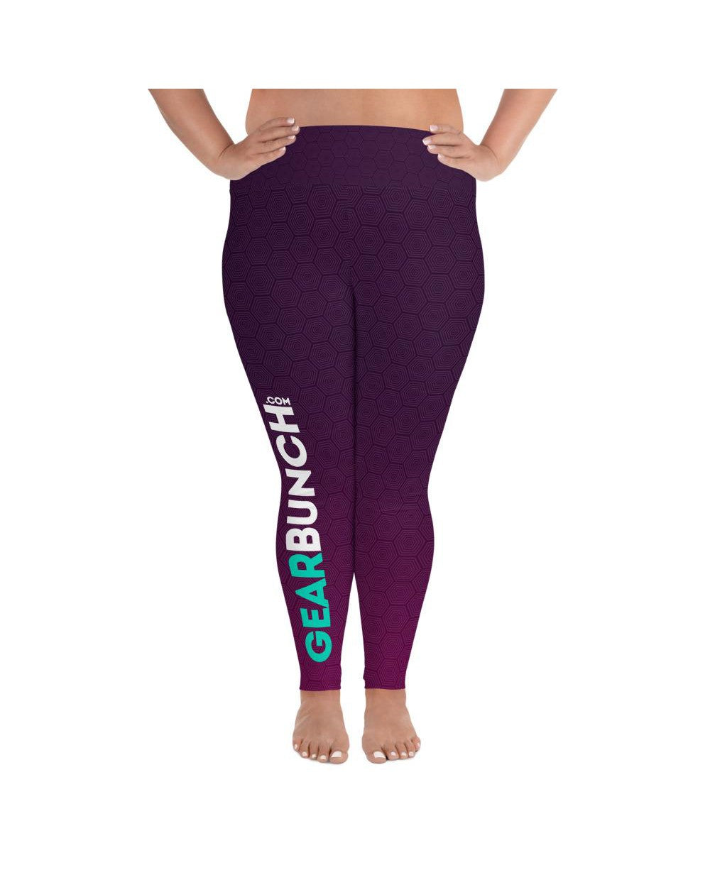 Purple Gradient Promo Plus Size Leggings