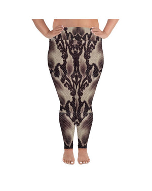 Anaconda Snake Skin Plus Size Leggings Gearbunch