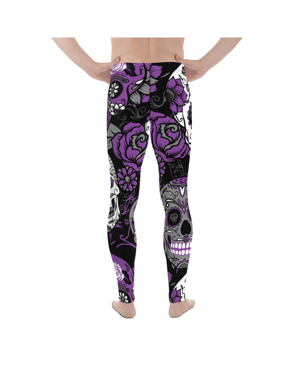 Purple Sugar Skull Meggings Gearbunch