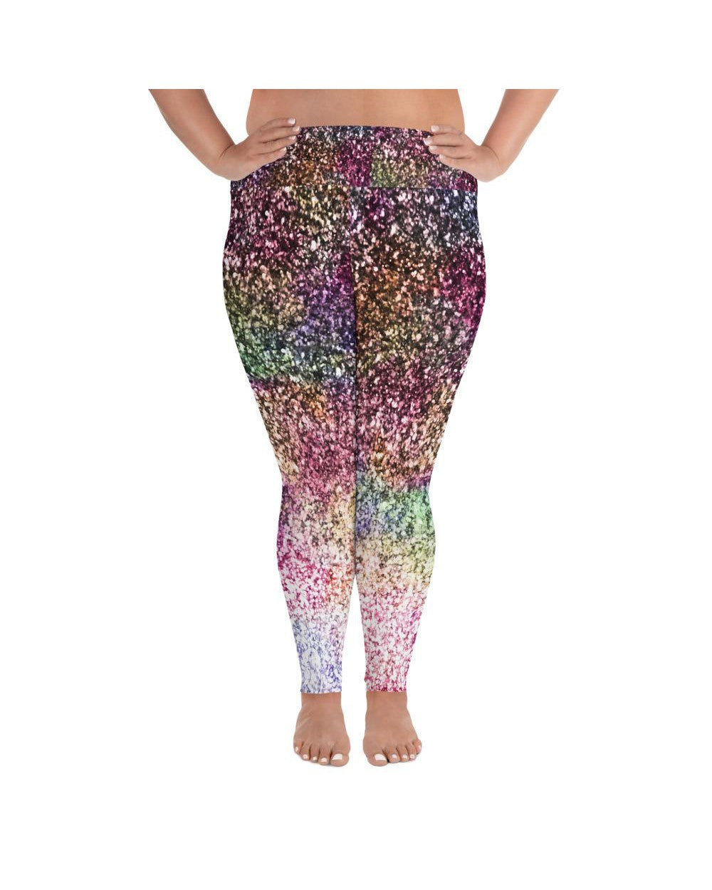 Colorful Sparkles Plus Size Leggings