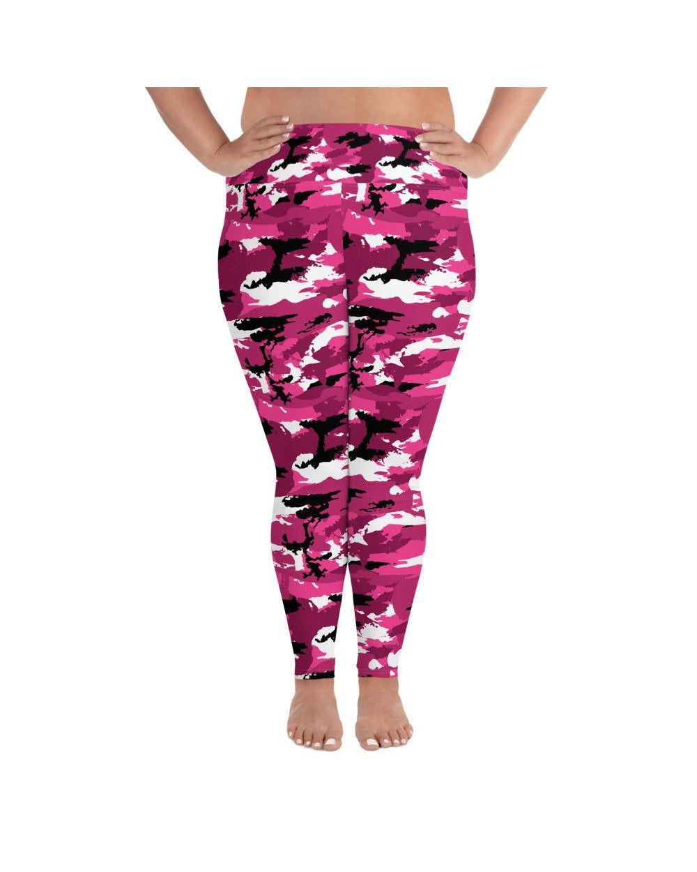 Pink Camo Plus Size Leggings