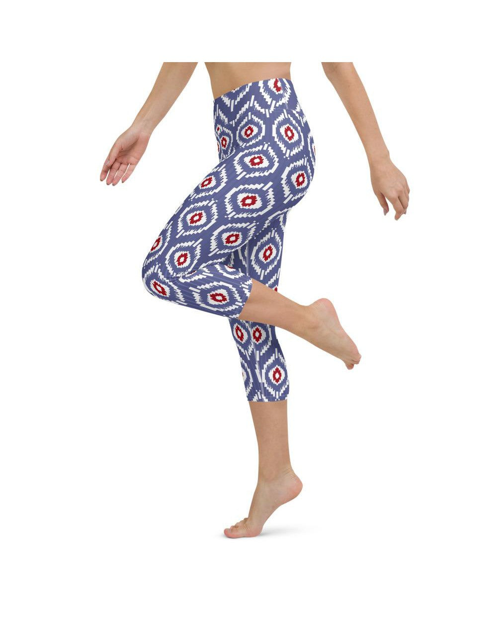 Batik Inspired Yoga Capris Gearbunch