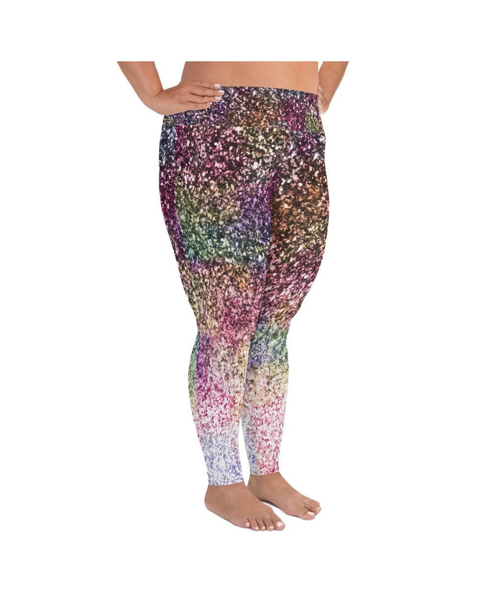 Colorful Sparkles Plus Size Leggings