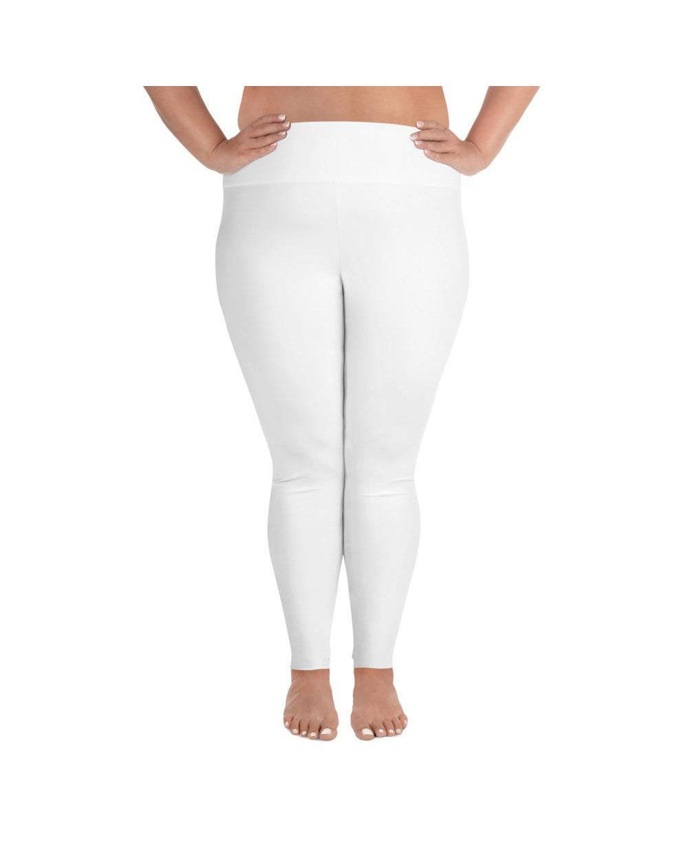 Solid White Plus Size Leggings