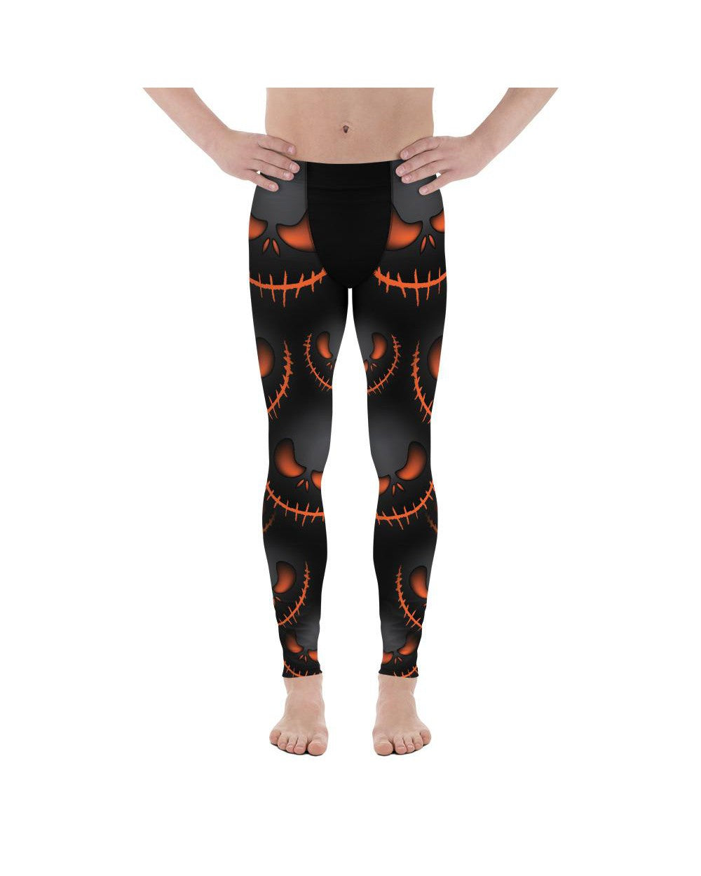 Halloween Evil Pumpkin Grin Meggings Gearbunch