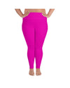 Solid Hot Pink Plus Size Leggings | GearBunch