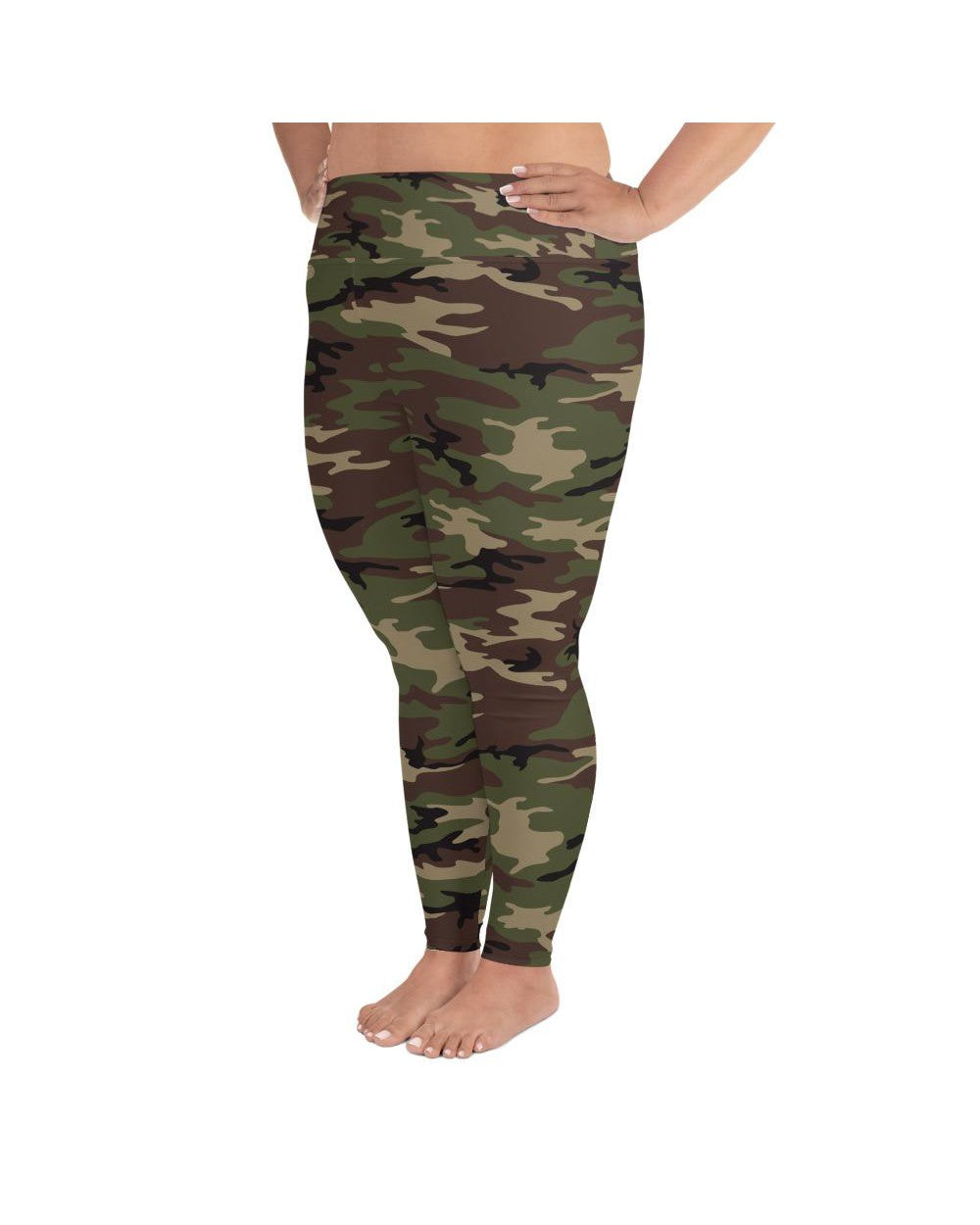 Green Camo Leggings, Camouflage Leggings, Military Leggings, Army