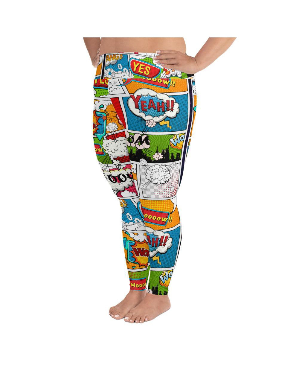 Comic Book Super Hero Plus Size Leggings