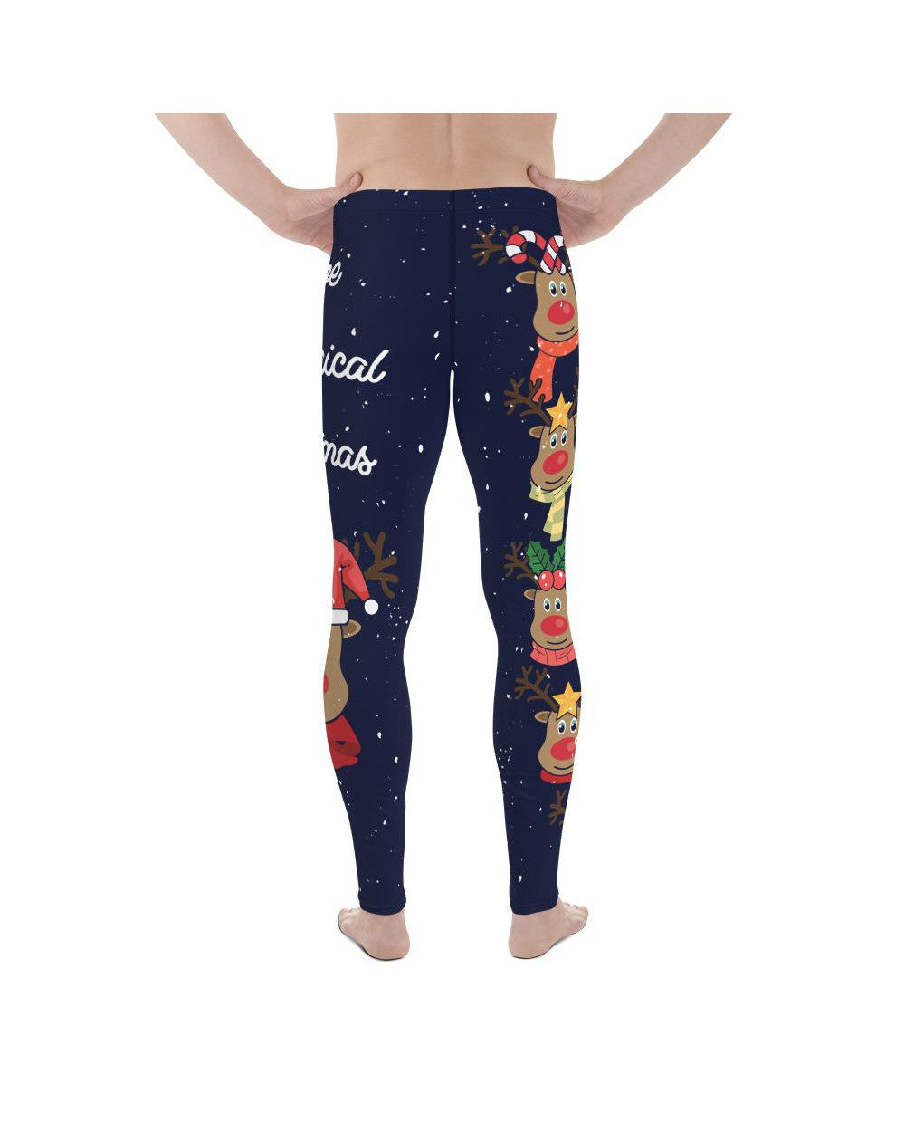 Christmas Reindeer Heads Meggings Men's Leggings Gearbunch