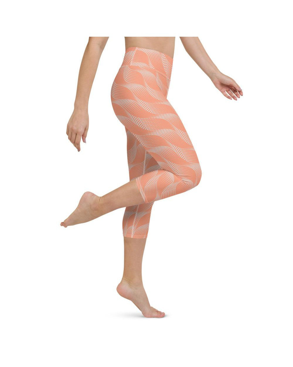 Apricot Wave Yoga Capris Gearbunch