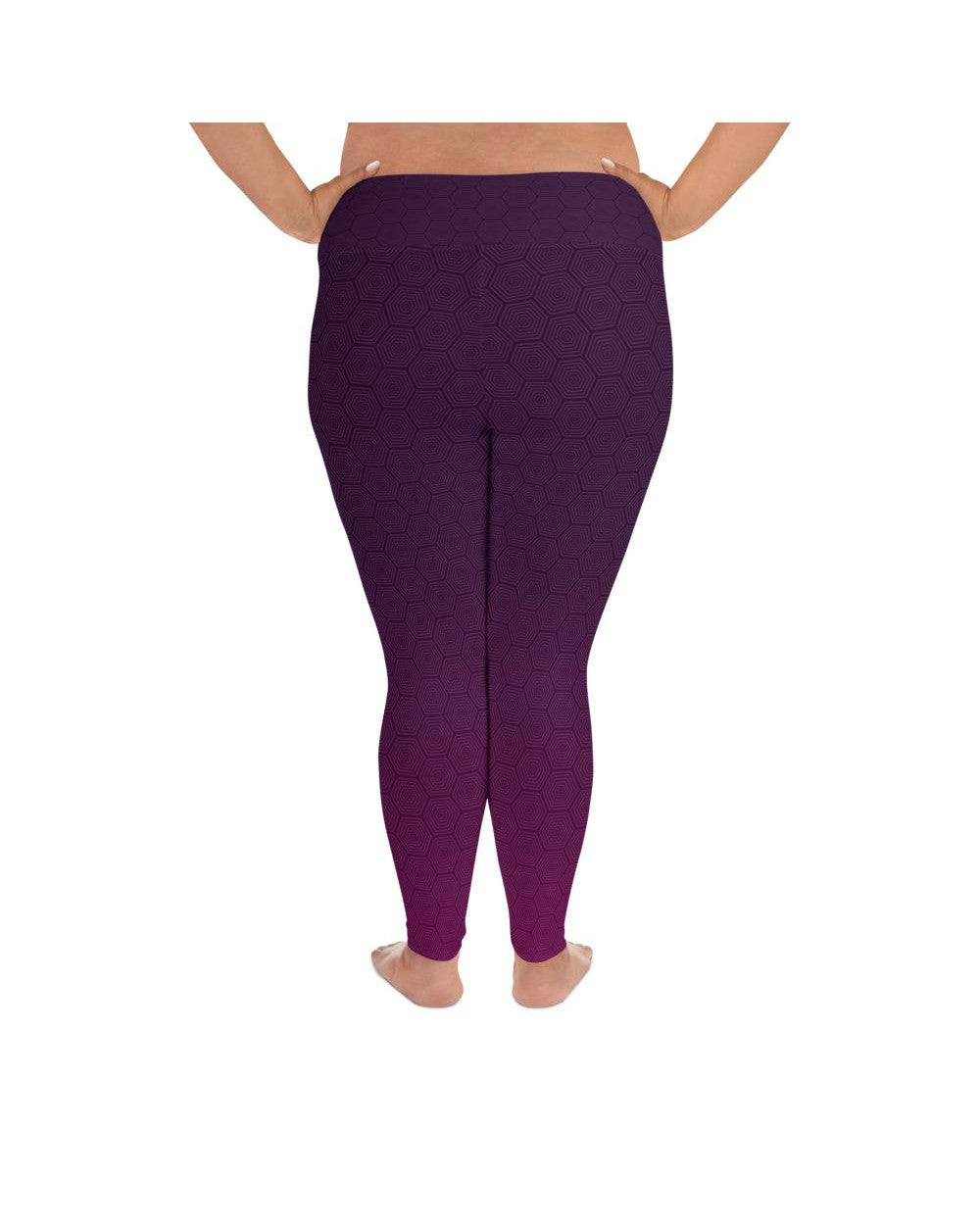 Purple Gradient Promo Plus Size Leggings