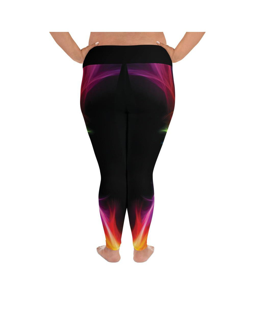 EDM Particle Wave Plus Size Leggings