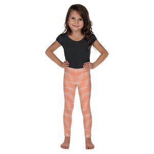 Apricot Wave Kid's Leggings Gearbunch