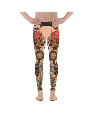 Tattooed Lotus Meggings Men's Leggings Gearbunch