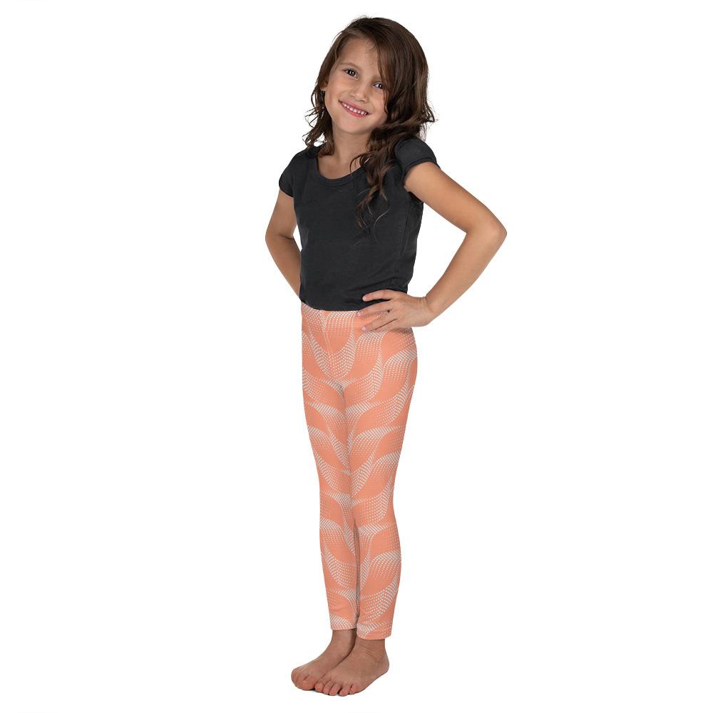 Apricot Wave Kid's Leggings Gearbunch