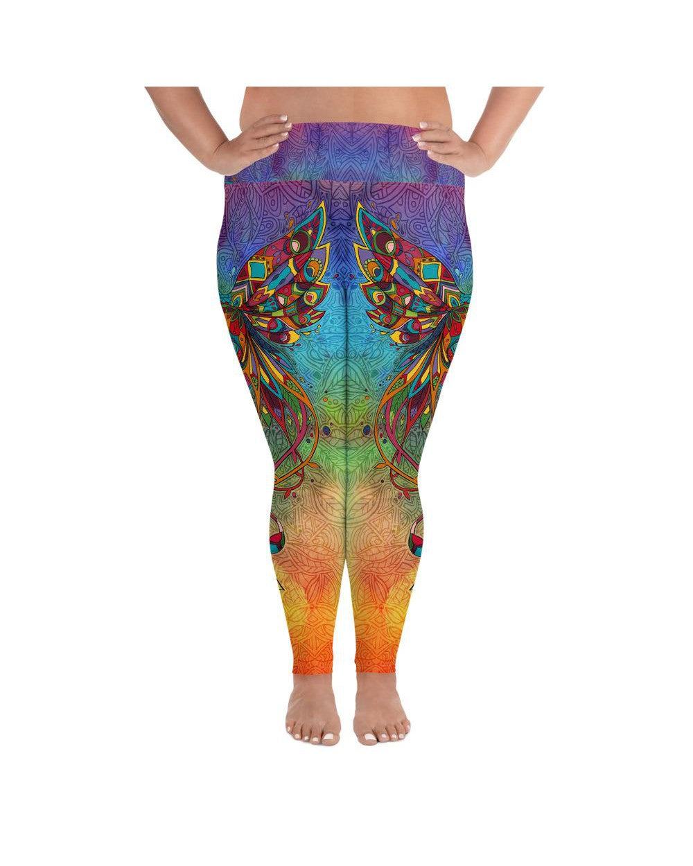 Ornamental Hummingbird Plus Size Leggings