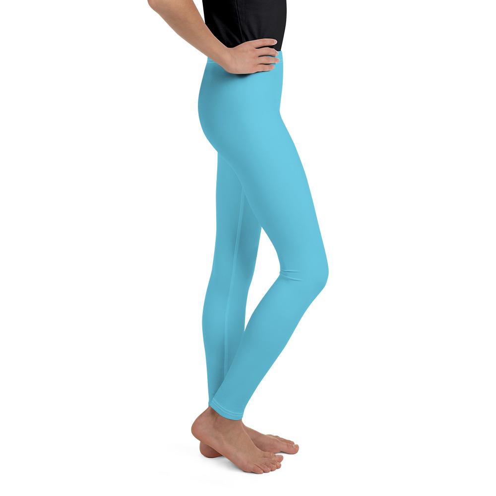 Solid Baby Blue Youth Leggings