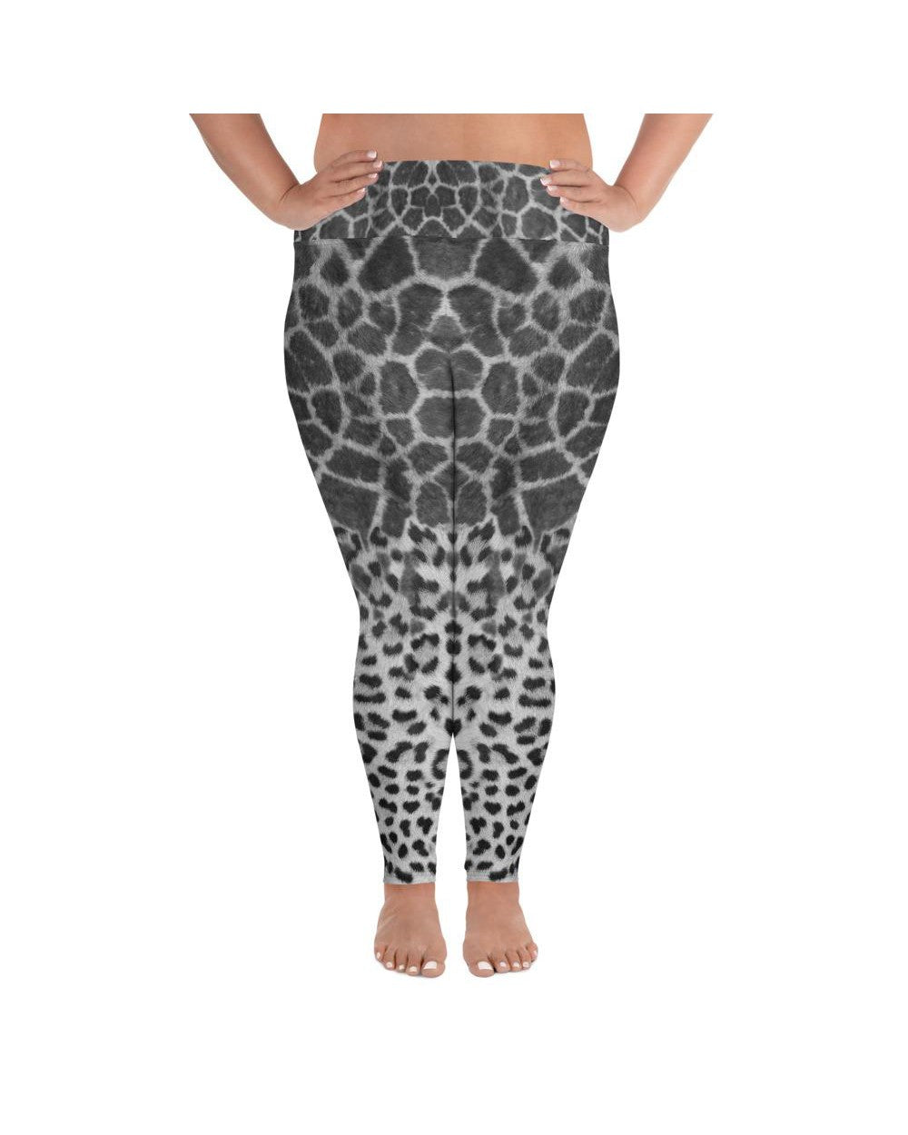 Giraffe & Leopard Skin Plus Size Leggings