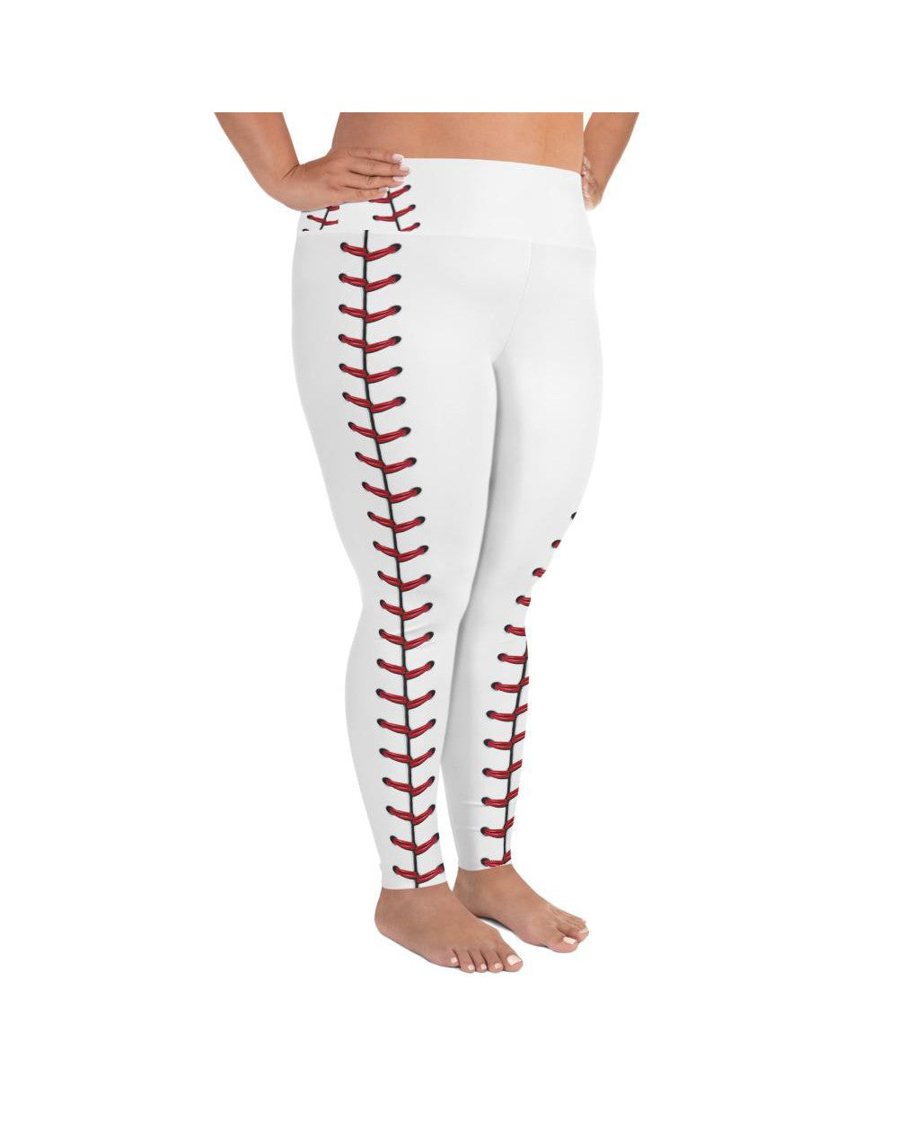 Baseball Stitches Plus Size Leggings