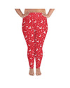 Red Reindeer Plus Size Leggings