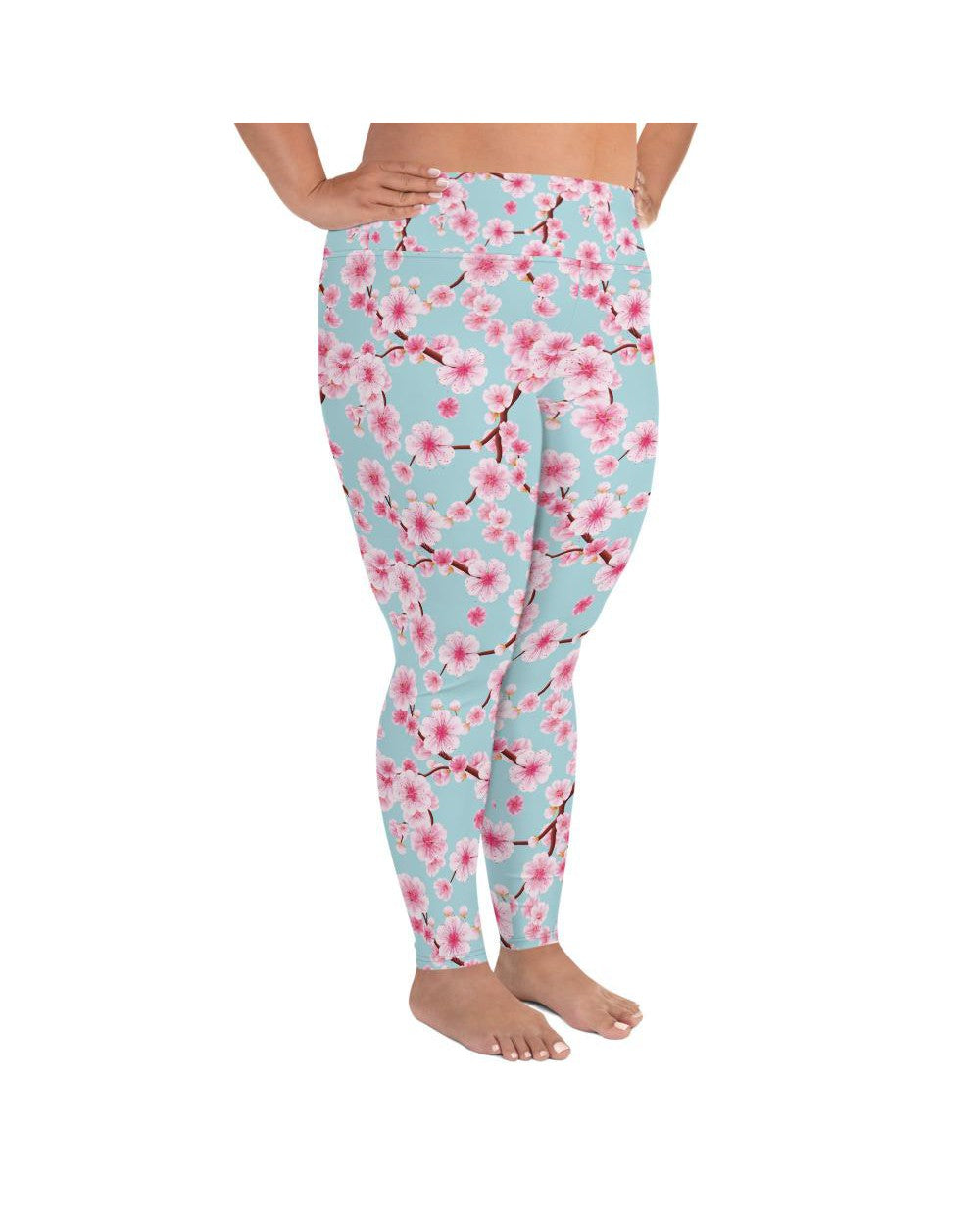 Japanese Cherry Blossom Plus Size Leggings