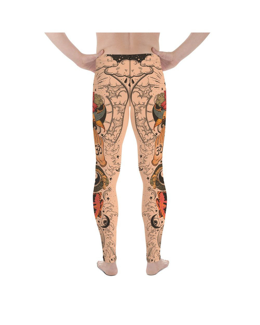 Tattooed Lotus Meggings Men's Leggings Gearbunch