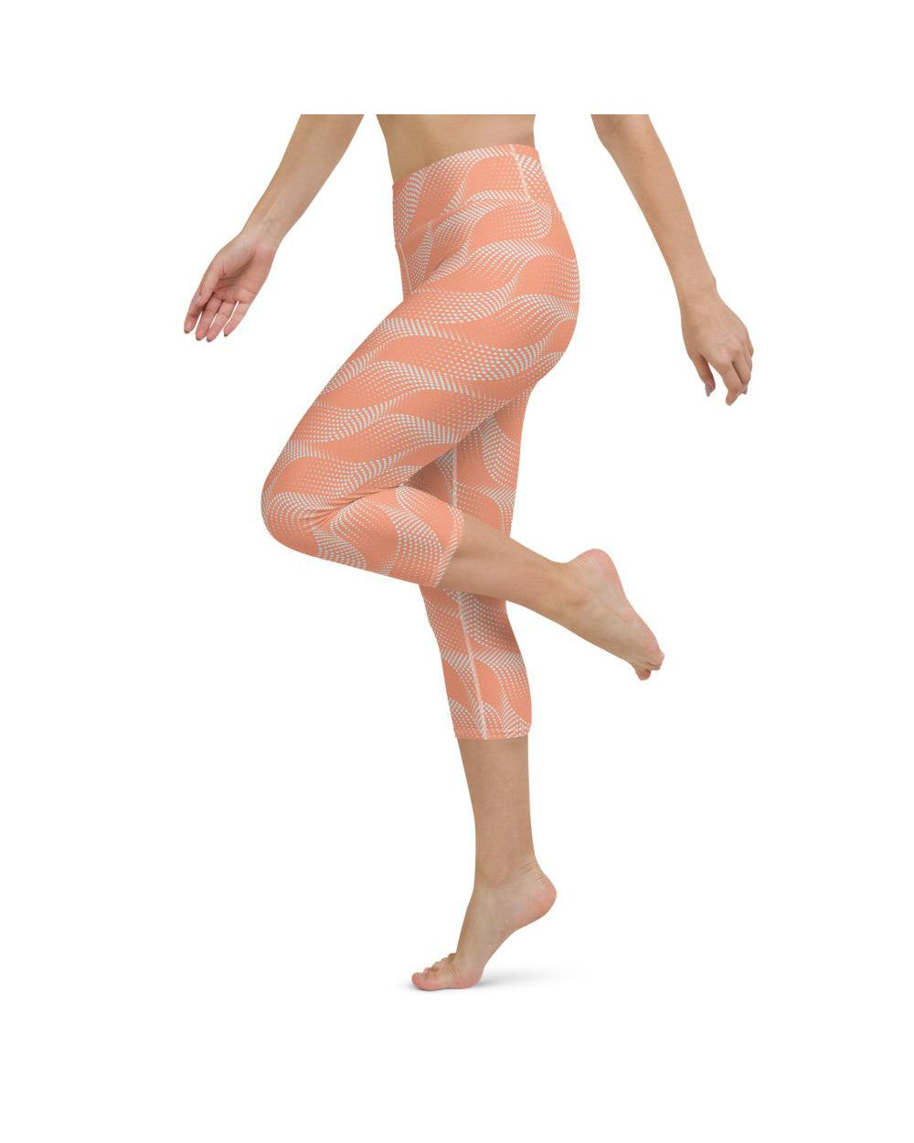 Apricot Wave Yoga Capris Gearbunch