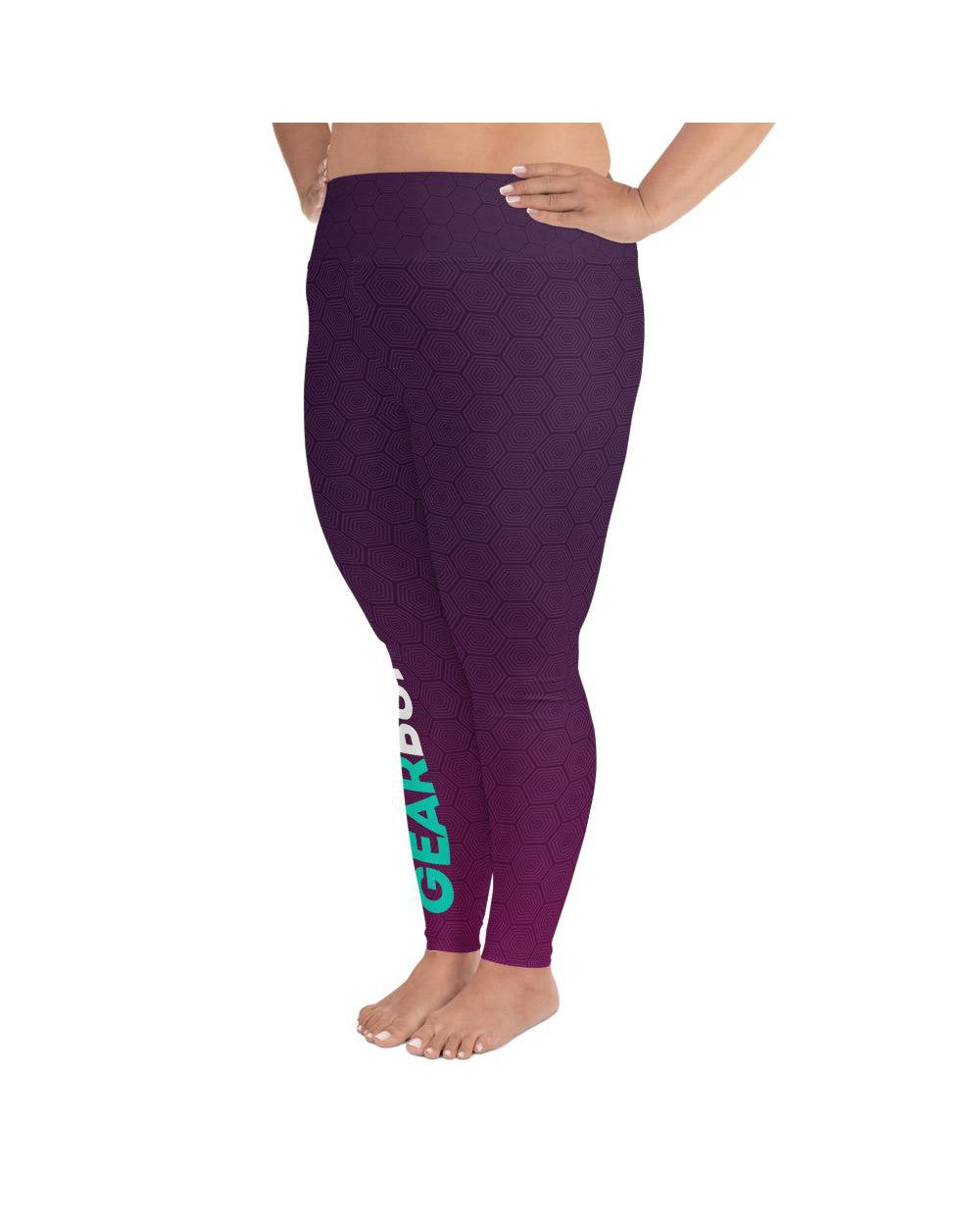 Purple Gradient Promo Plus Size Leggings